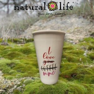 Natural Life I Love Wine Travel Mug